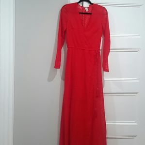 H&M Red long dress